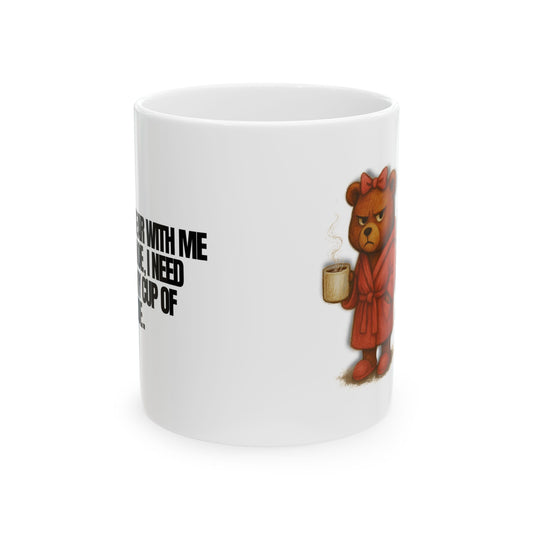 BEAR WITH HER COFFEE MUG