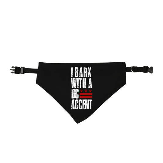 I BARK WITH A DC ACCENT BANDANA