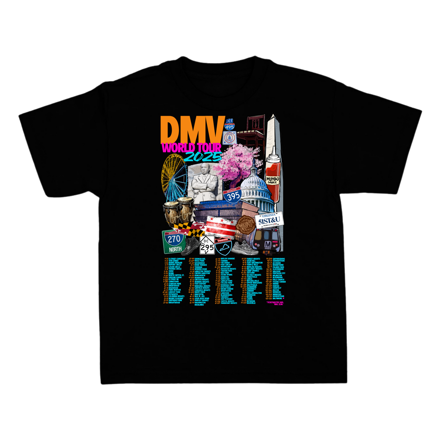 2025 DMV WORLD TOUR T-SHIRT