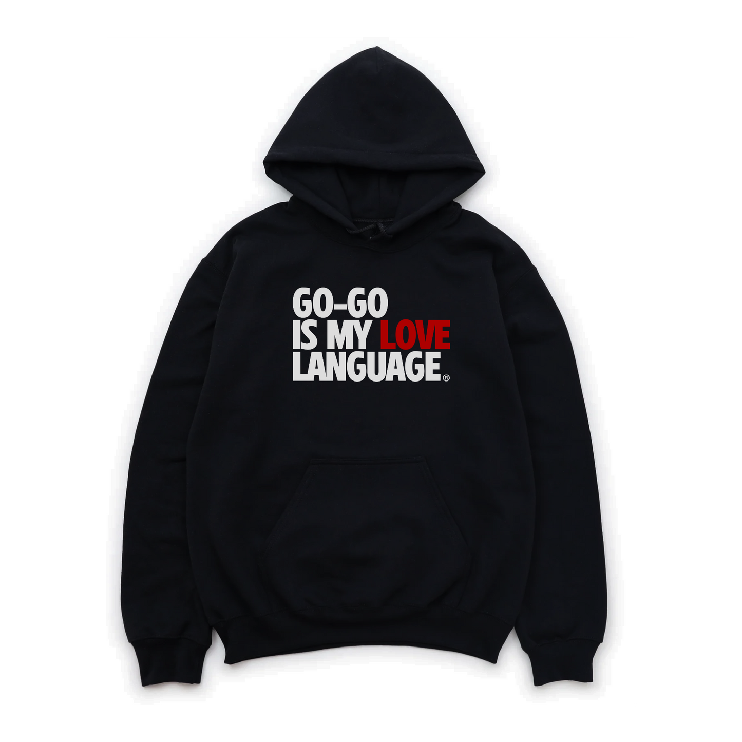 GO GO IS MY LOVE LANGUAGE HOODIE - RED