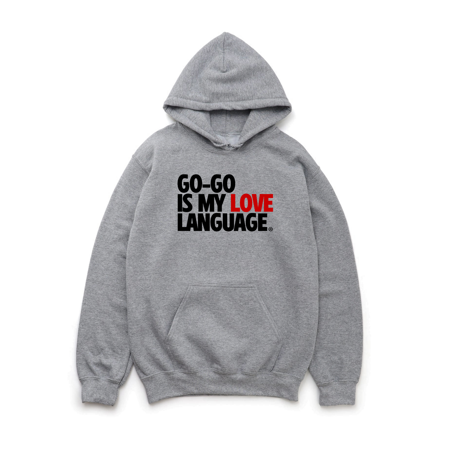 GO GO IS MY LOVE LANGUAGE HOODIE - RED