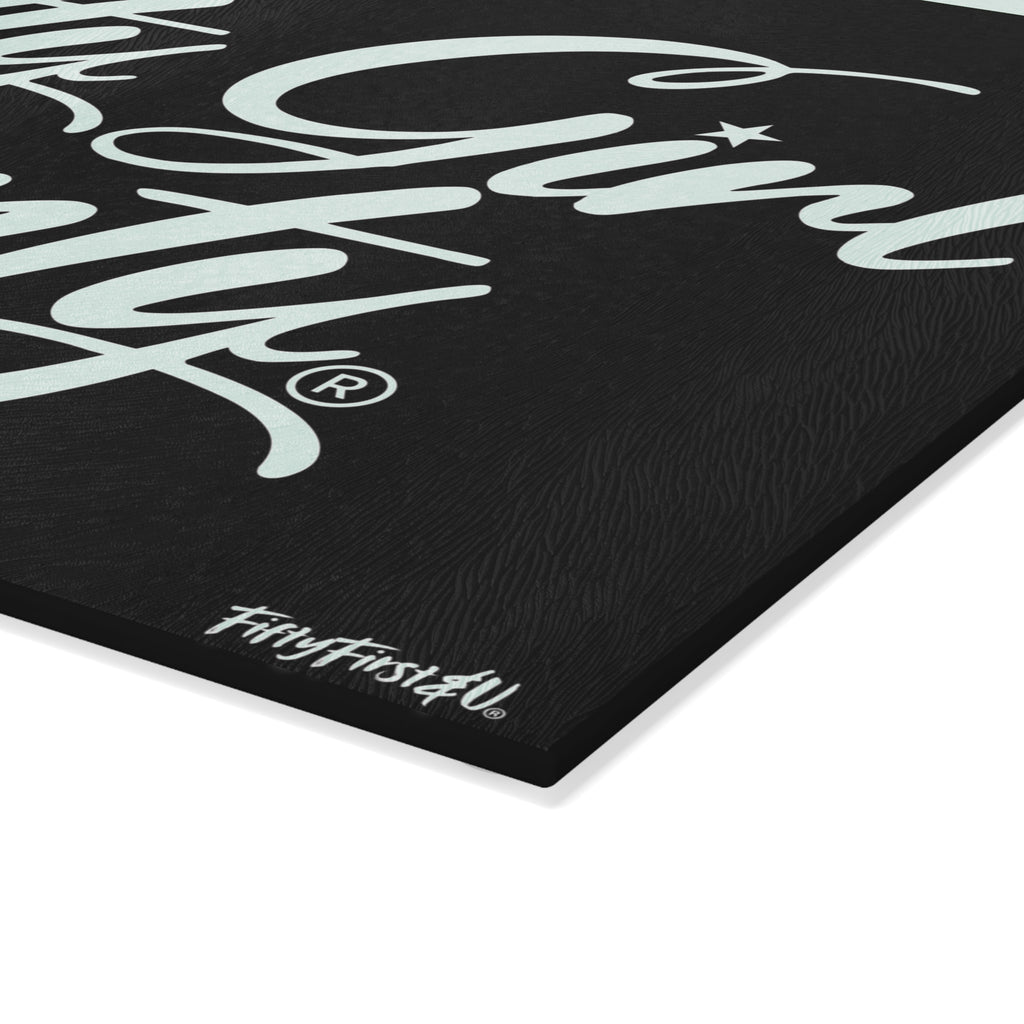 PRETTY GIRL COUNTY CUTTING BOARD