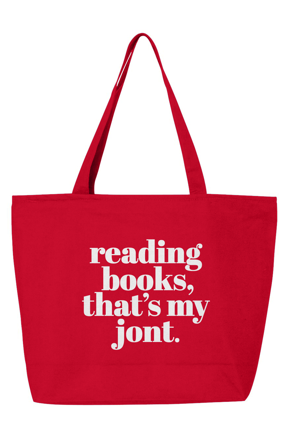 READING BOOKS TOTE BAG