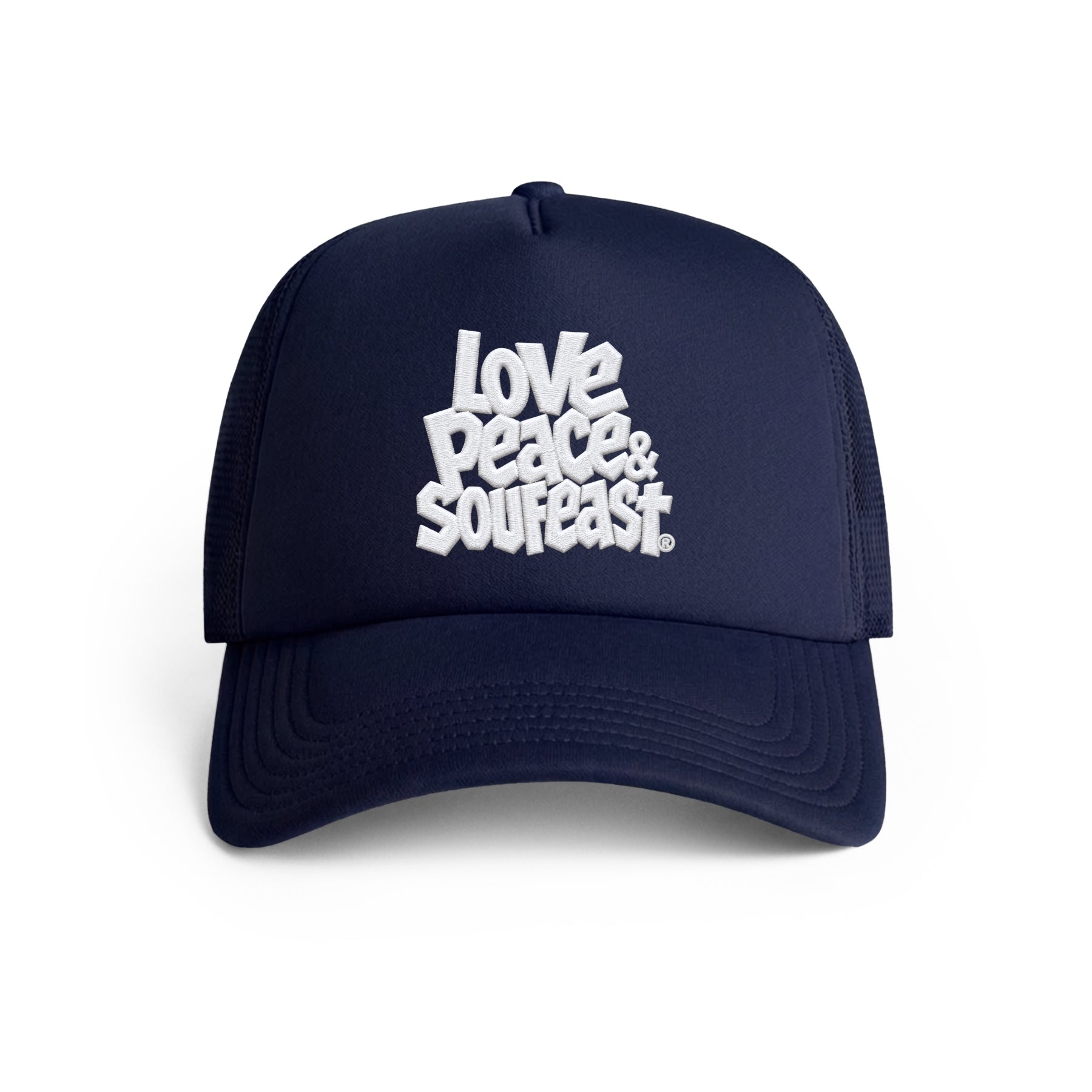 LOVE PEACE & SOUFEAST TRUCKER HAT