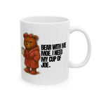 BEAR WITH HER COFFEE MUG