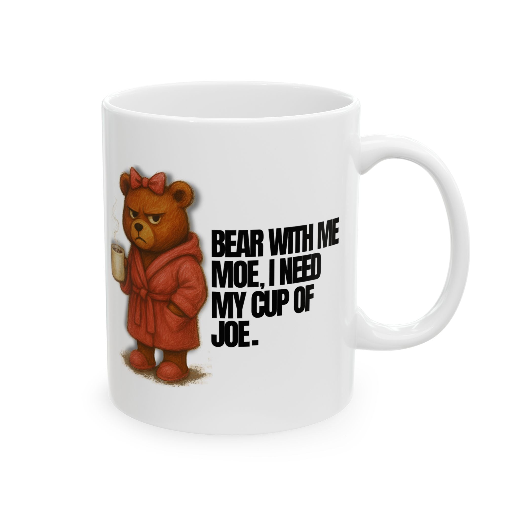 BEAR WITH HER COFFEE MUG