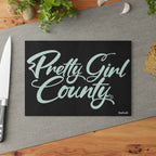 PRETTY GIRL COUNTY CUTTING BOARD