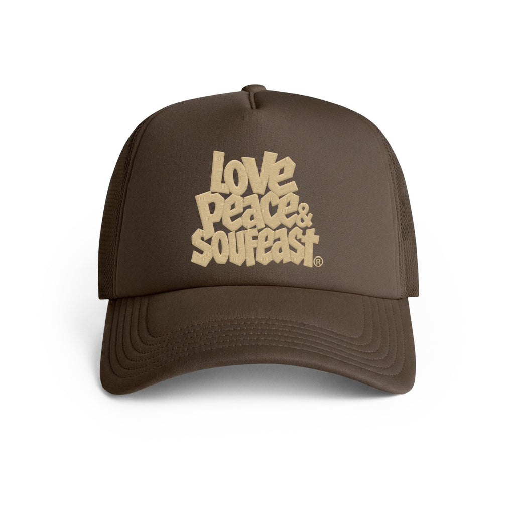 LOVE PEACE & SOUFEAST TRUCKER HAT