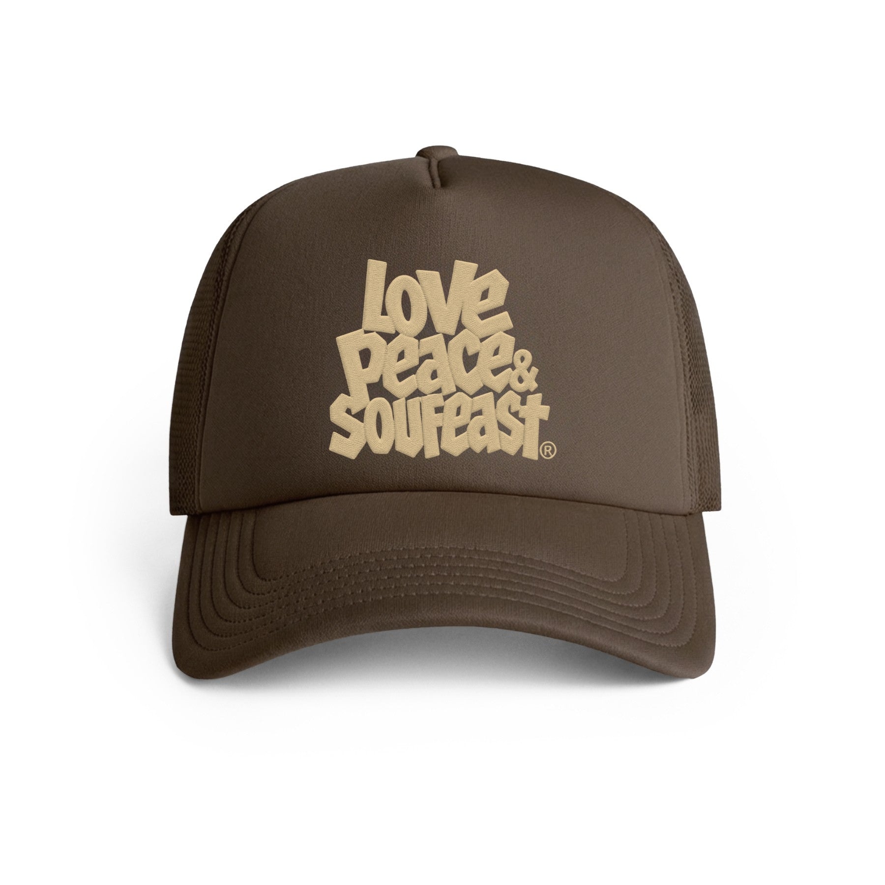 LOVE PEACE & SOUFEAST TRUCKER HAT