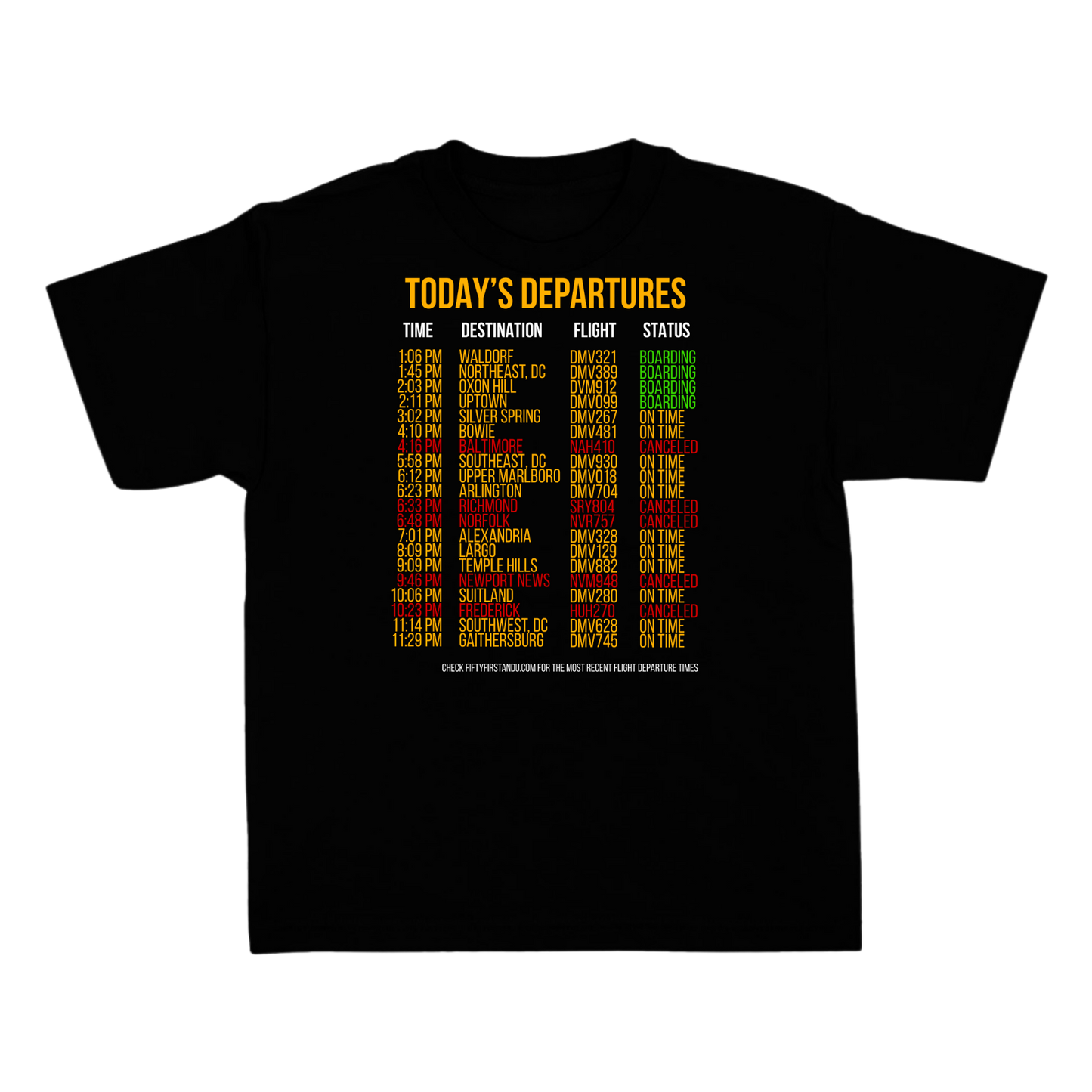 DMV AIRLINES TEE