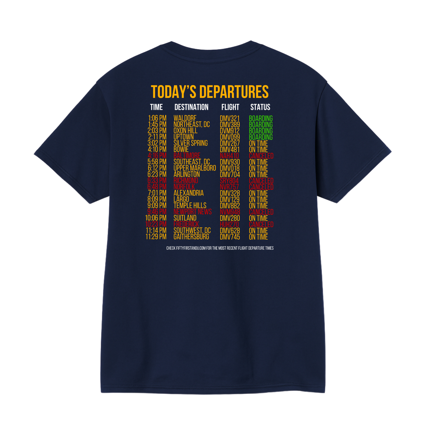 DMV AIRLINES TEE