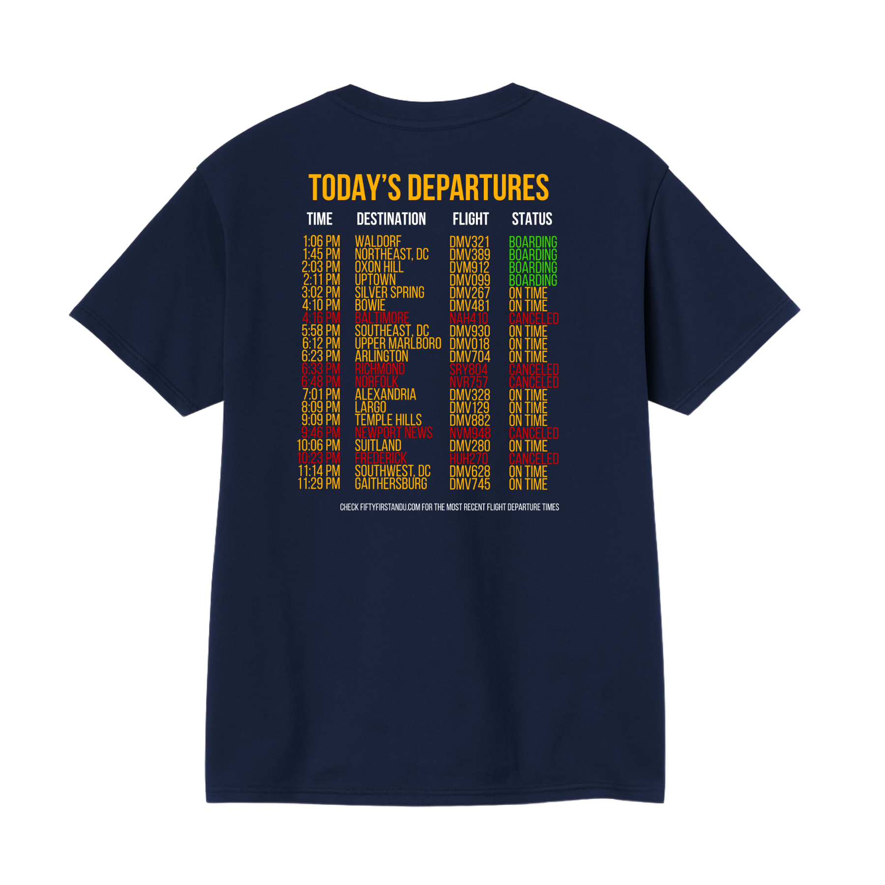 DMV AIRLINES TEE