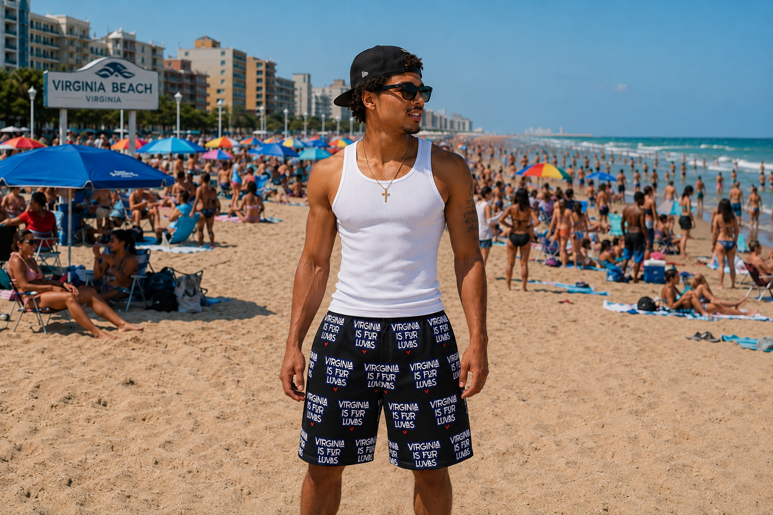 VIRGINIA IS FOR LUVAS SWIM TRUNKS