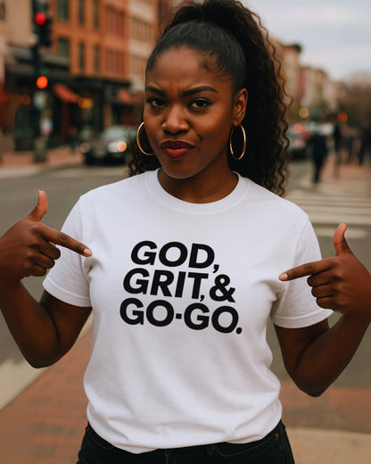 GOD, GRIT, & GO-GO TEE