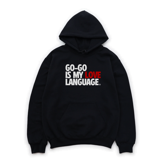 GO GO IS MY LOVE LANGUAGE HOODIE - RED