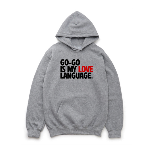 GO GO IS MY LOVE LANGUAGE HOODIE - RED