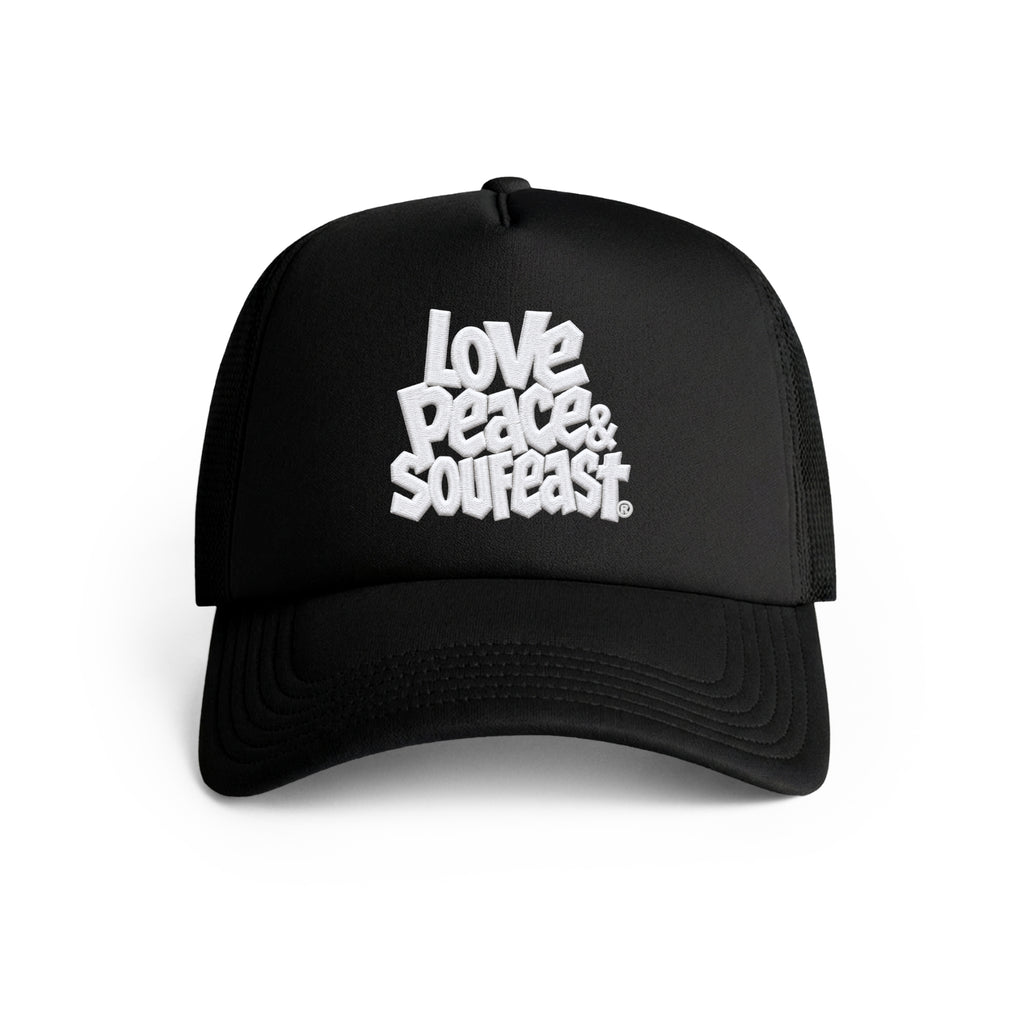 LOVE PEACE & SOUFEAST TRUCKER HAT